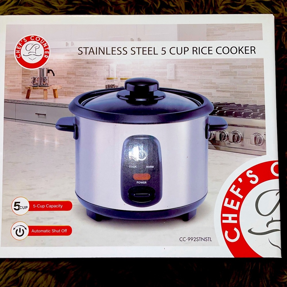 STAINLESS STEEL 5 CUP RICE COOKER